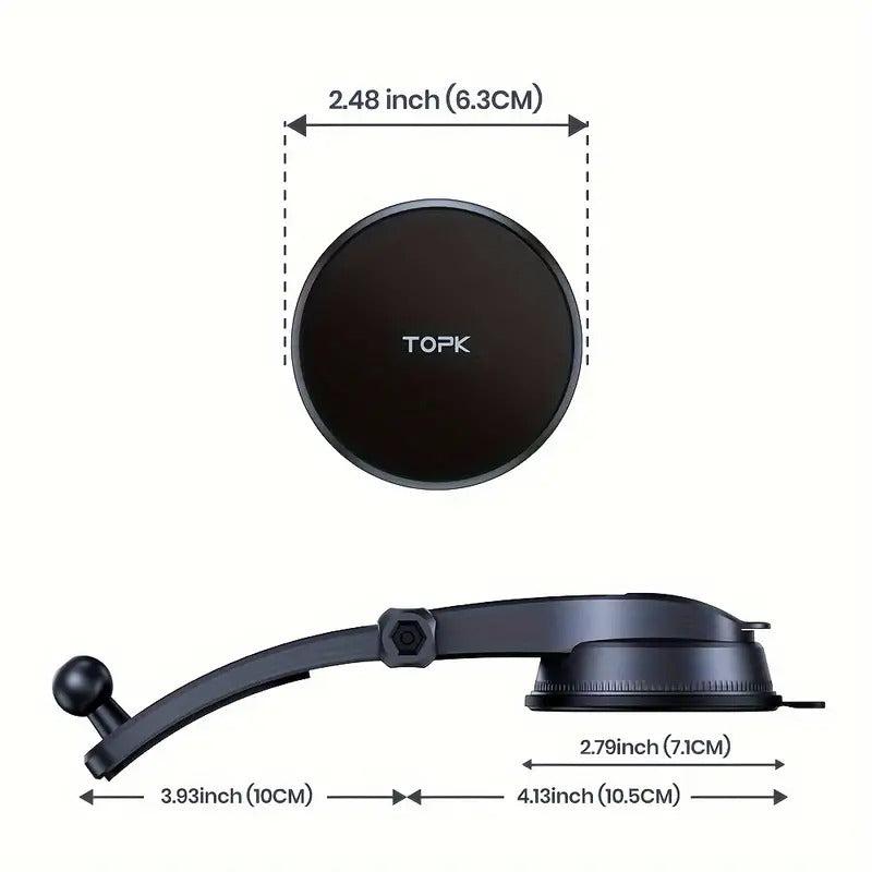Auto magnetic support for iPhone