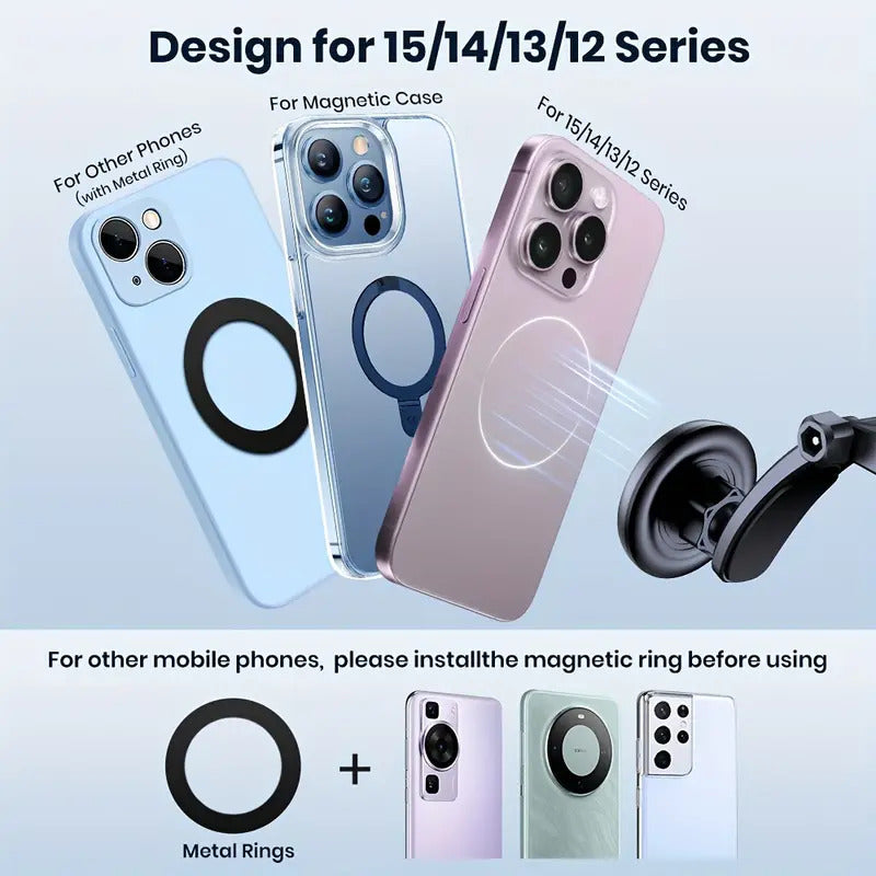 Auto magnetic support for iPhone