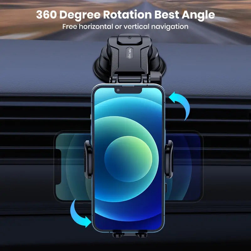Support for phone adjustable car horizontal and vertical
