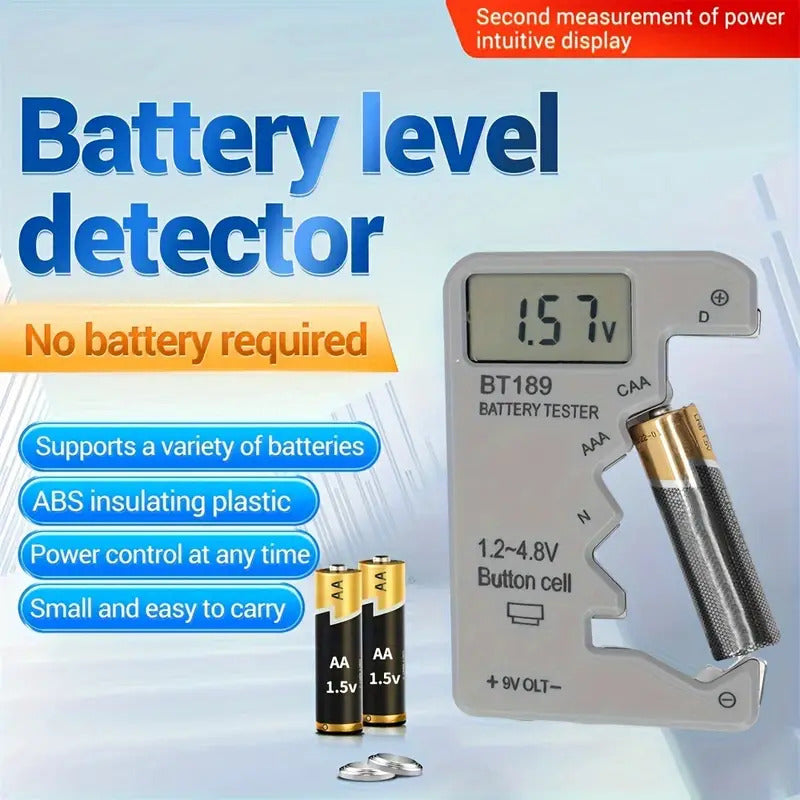 Digital tester for all batteries with LCD display