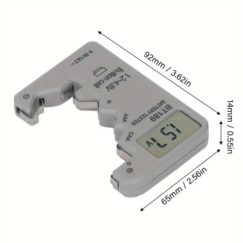 Digital tester for all batteries with LCD display