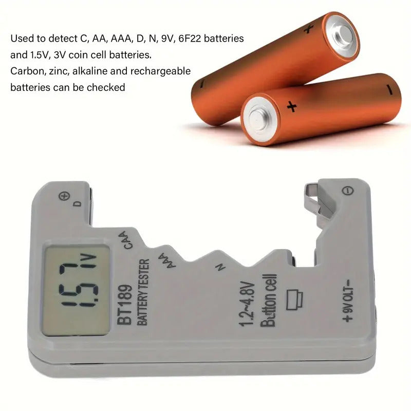 Digital tester for all batteries with LCD display