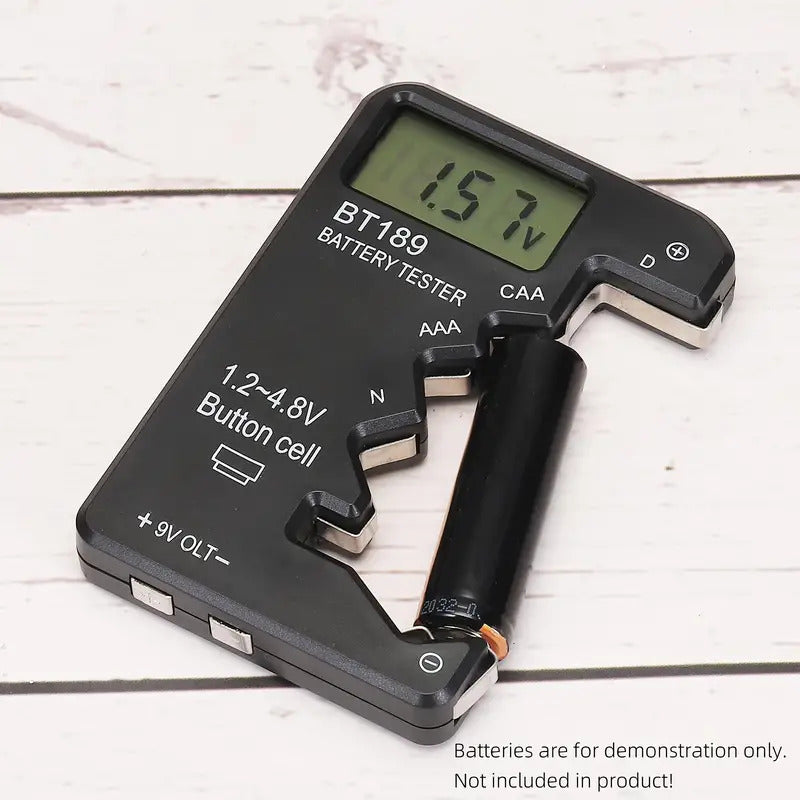 Digital tester for all batteries with LCD display