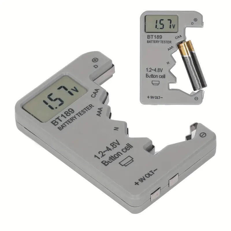 Tester Digitale per Tutte le Batterie con Display LCD