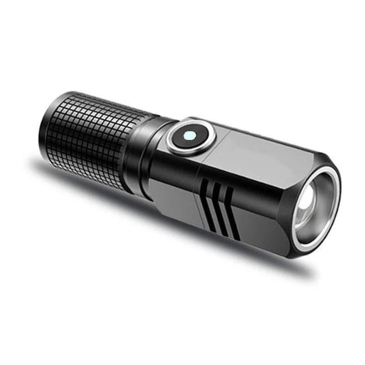 Torcia LED MINI XHP50 Super Luminosa , Ricaricabile USB con Zoom e 3 Modalità di Luce