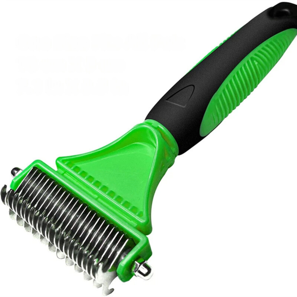 <tc>PetCare Brush™ | Double-Blade Stainless Comb for Shedding Fur</tc>