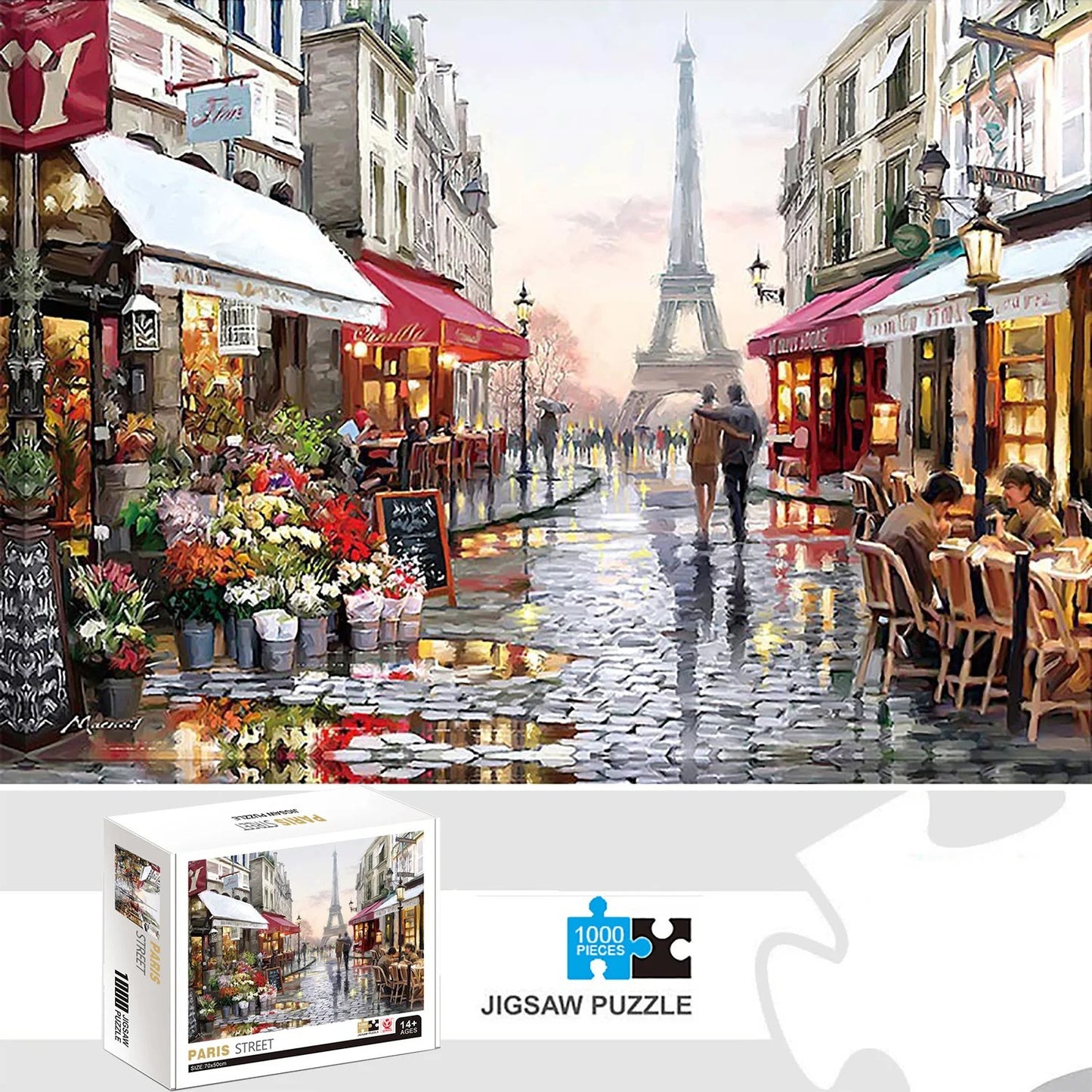 Puzzle da 1000 Pezzi Parigi Gioco Educativo per Famiglie