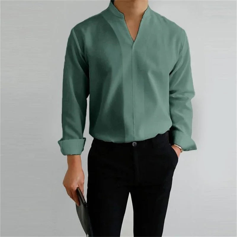 Camicia in Lino Uomo™ | Eleganza Casual e Comfort Garantito