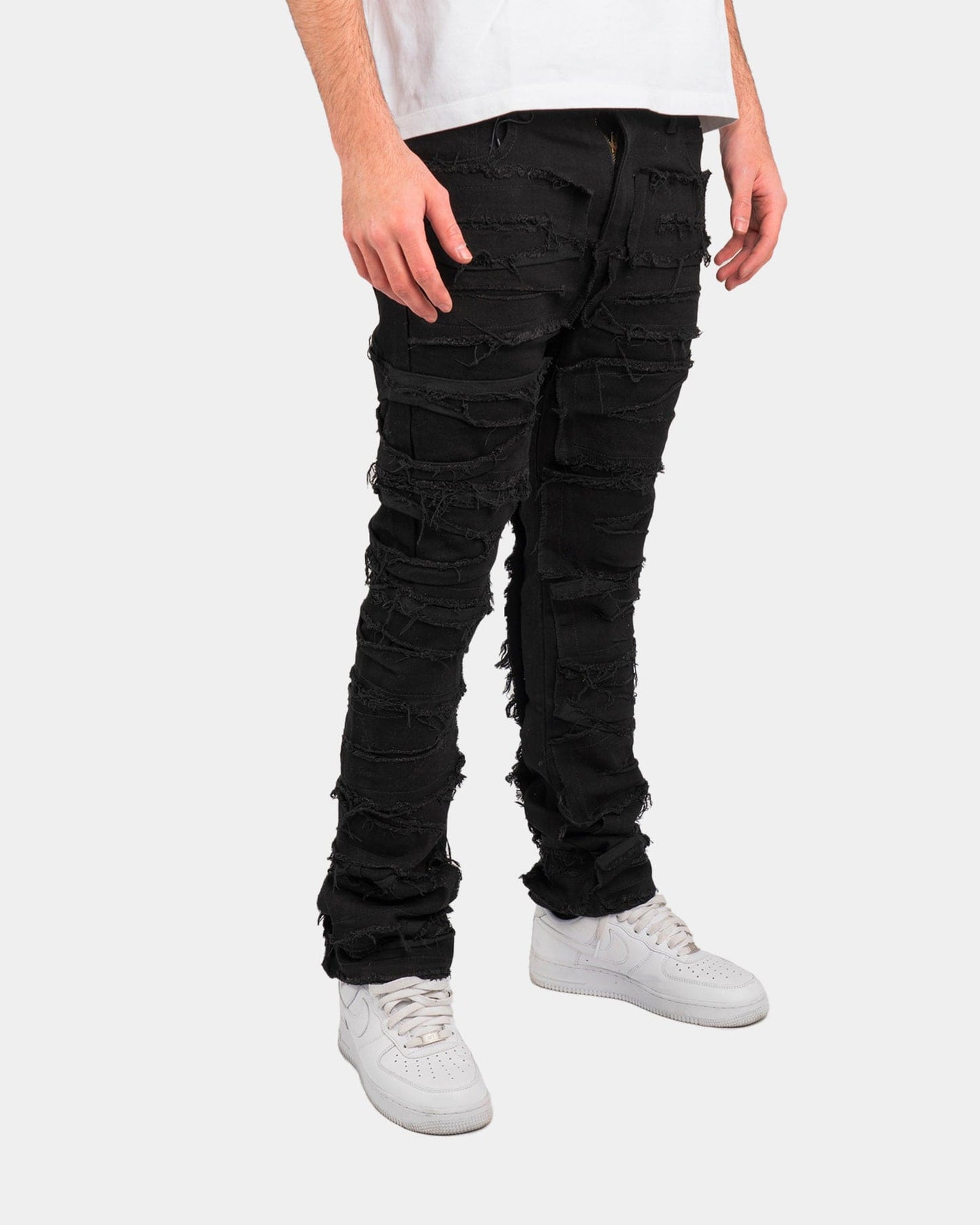 Denim Nero Special Edition™ | Effetto Strappato Integrale