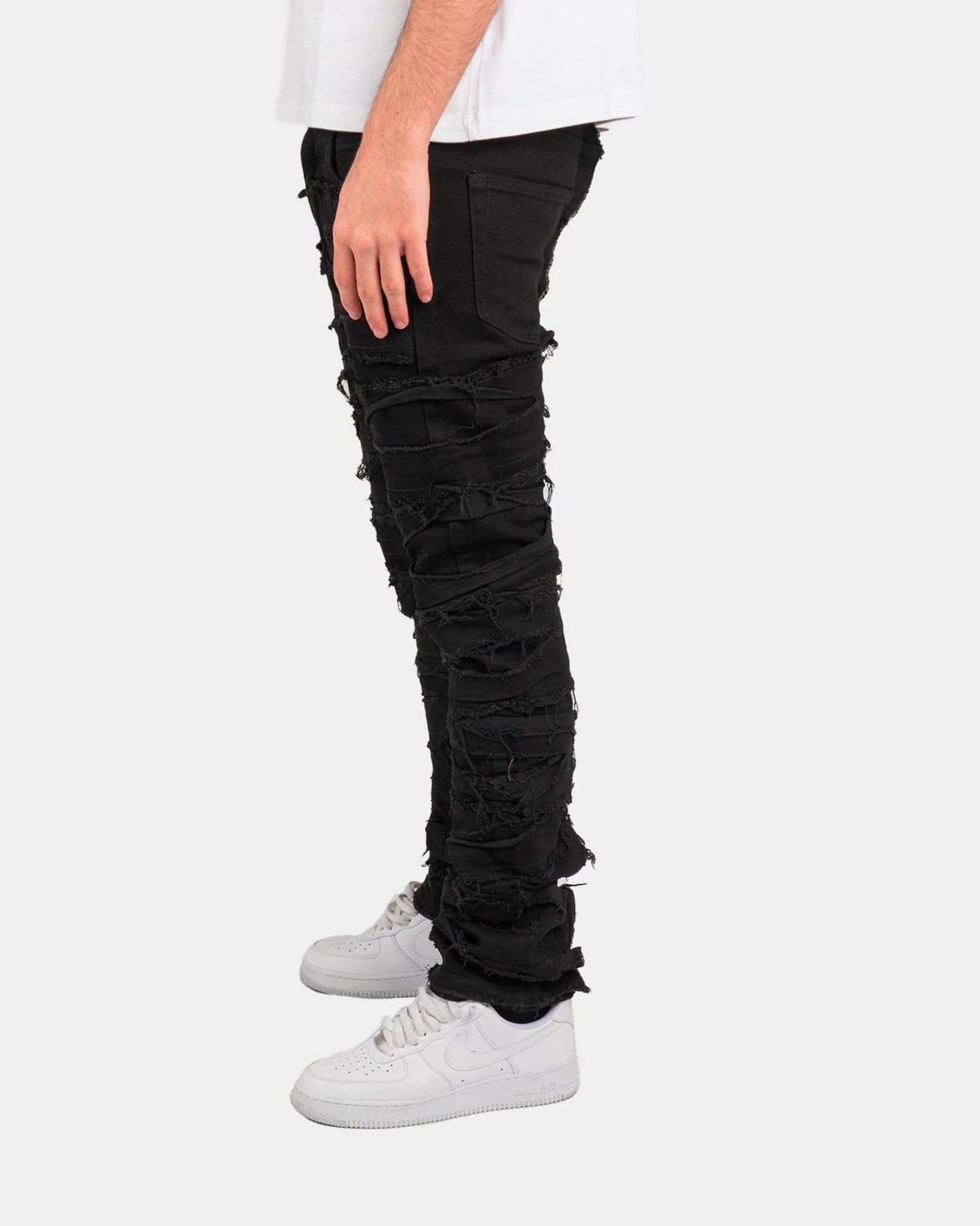 Denim Nero Special Edition™ | Effetto Strappato Integrale