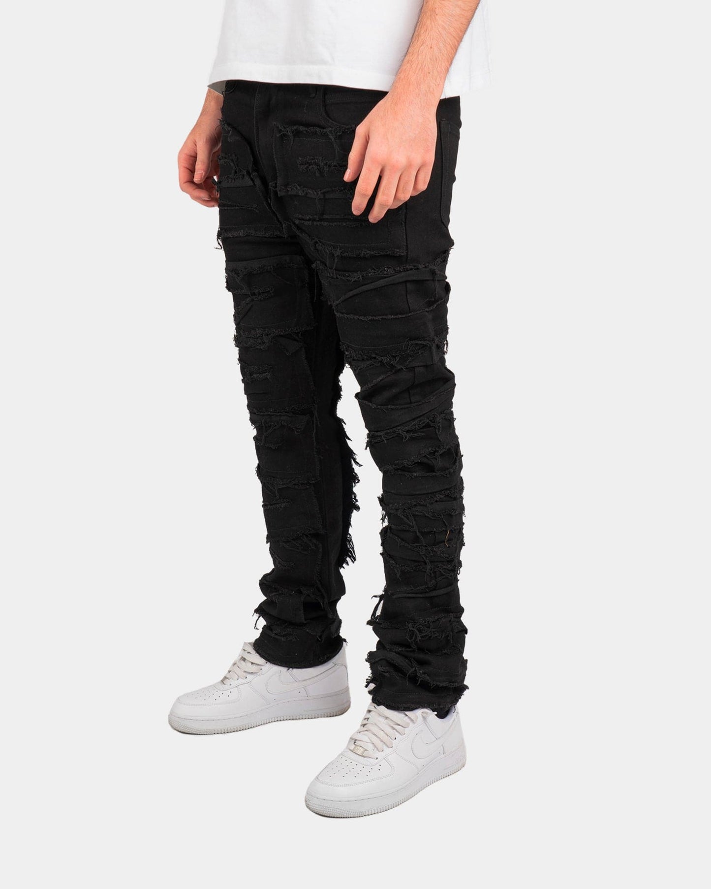 Denim Nero Special Edition™ | Effetto Strappato Integrale