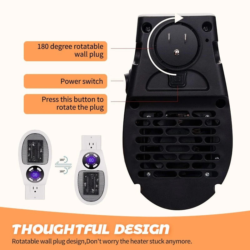 500W electric portable heater per room with mini plug radiator in