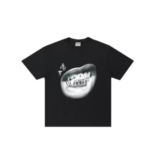 BOUNCE BACK™ | Maglia Grafica con Dettagli Personalizzati e Stampa Nera