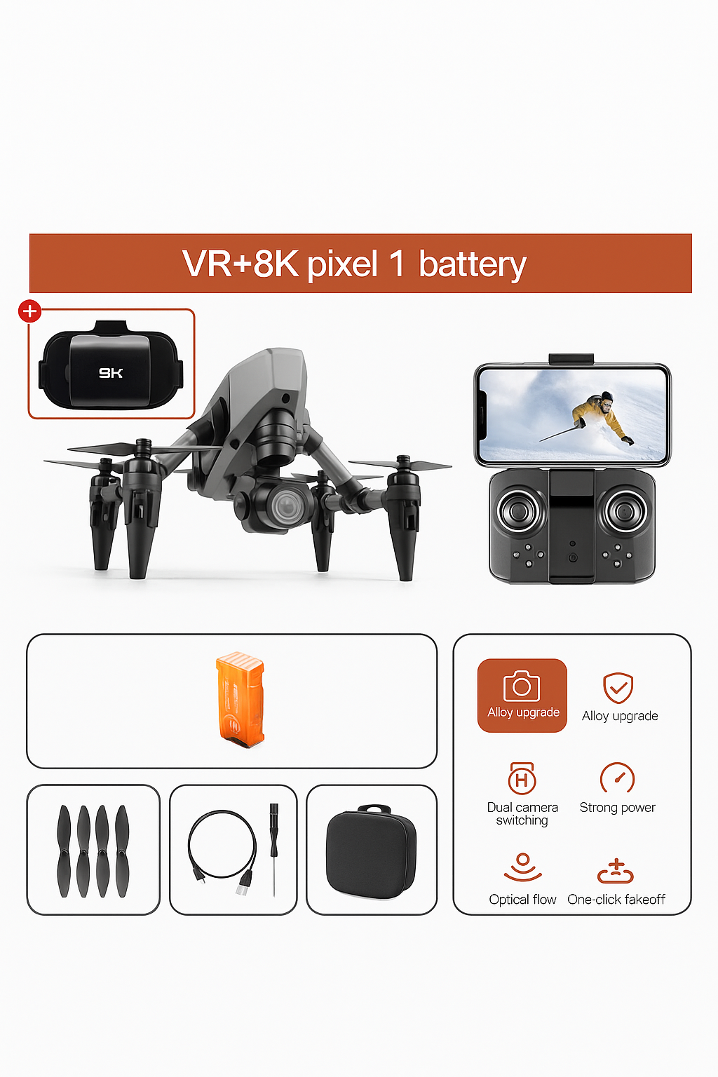 Skymax 8k ™ Drone Innovation and technology at hand with VR free