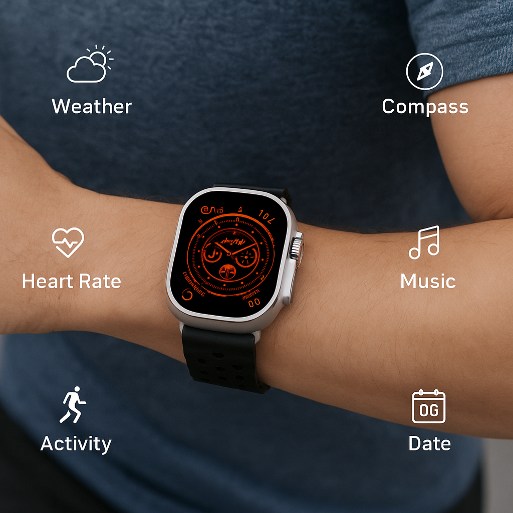 Ultra Smartwatch 49mm - HD AMOLED display and wireless charging