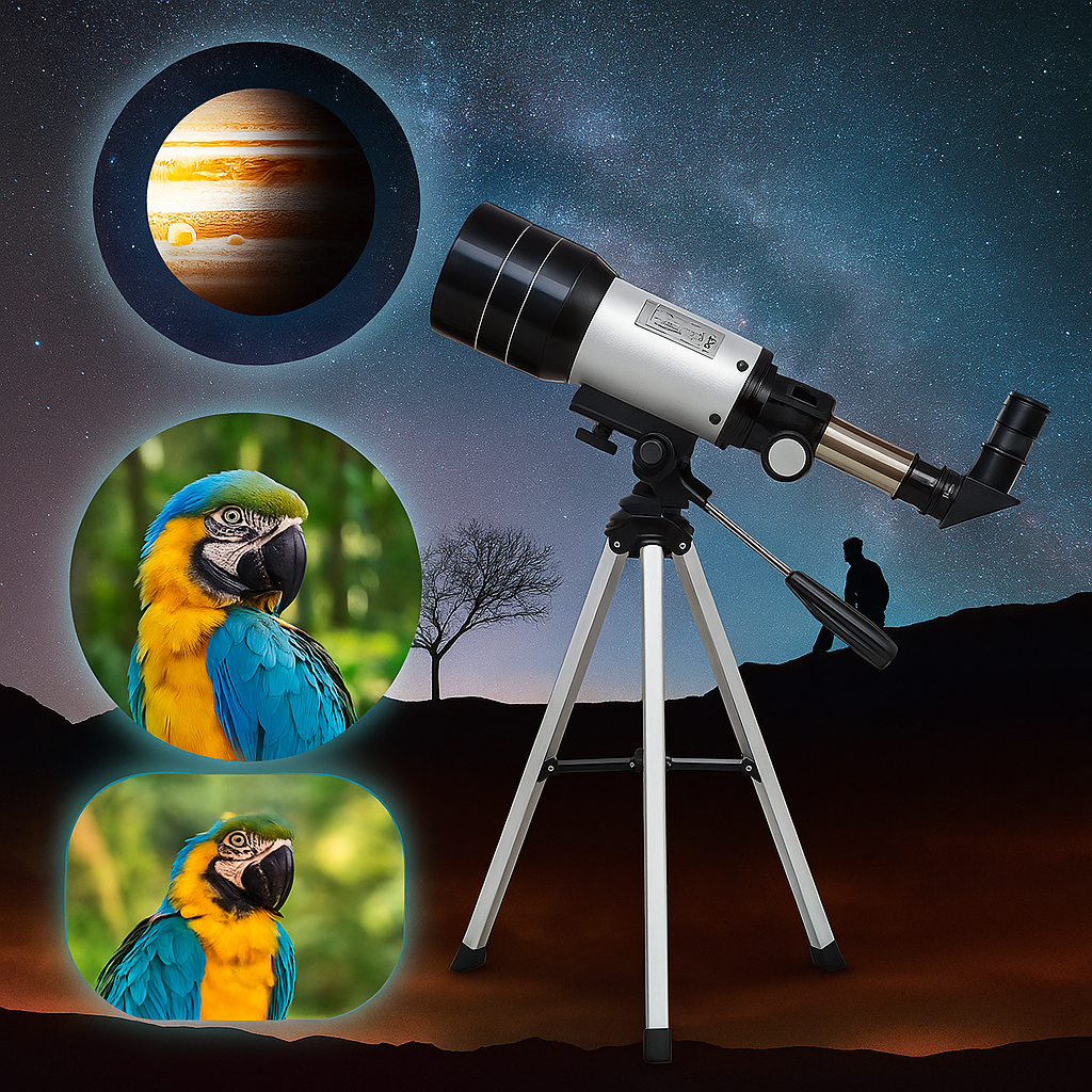 <tc>SkyZoom™ | 15x-150x HD Reflector Telescope with Built-in Scope</tc>