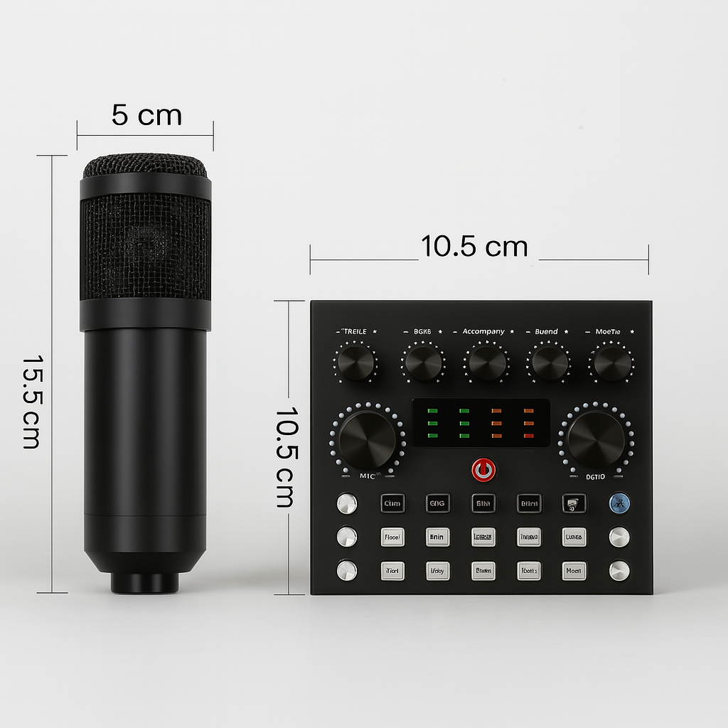 Attrezzatura Podcast Completa con Interfaccia Audio V8s e Microfono BM800