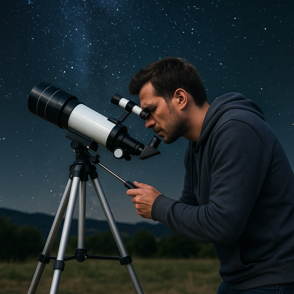 <tc>SkyZoom™ | 15x-150x HD Reflector Telescope with Built-in Scope</tc>