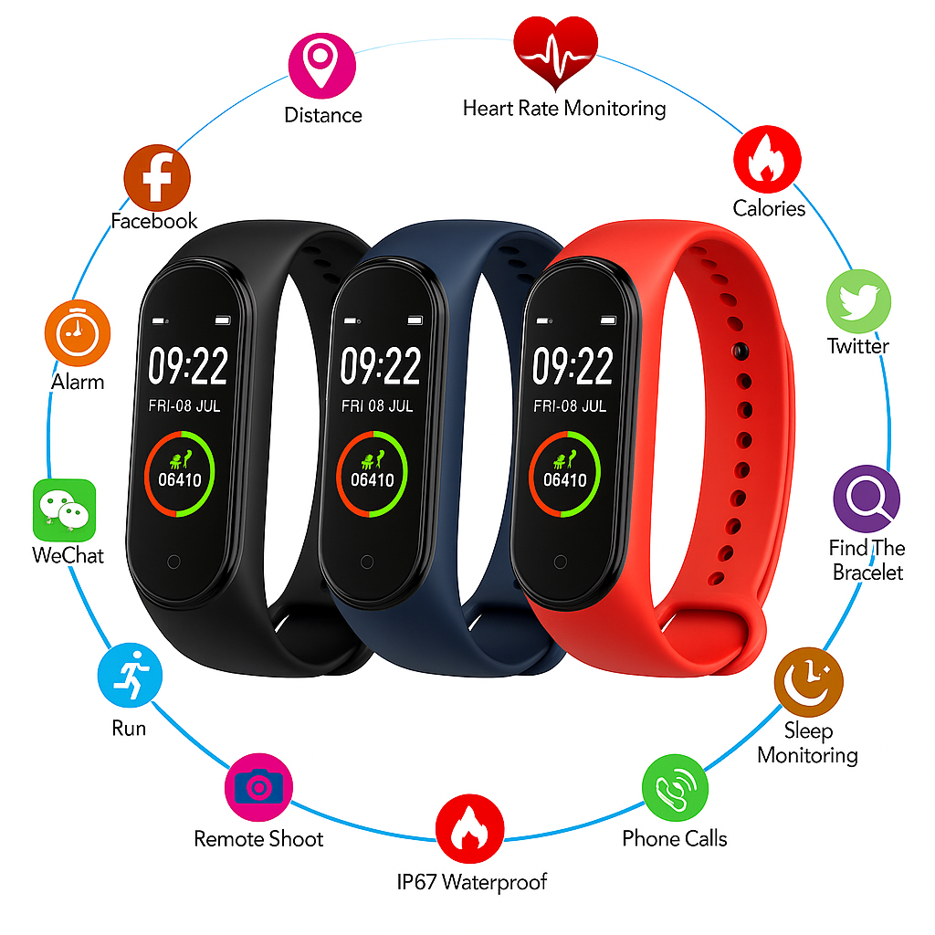 Smartwatch M4 Sport Blood Pressure Cardio