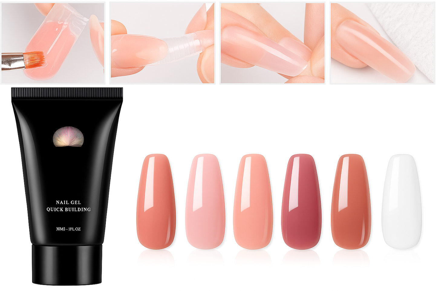 Kit Gel Unghie Professionale™ | Unghie luminose e perfette a casa tua