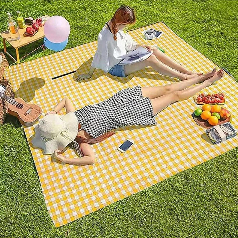 Telo Multiuso da Esterno™ | Coperta Impermeabile per Picnic, Spiaggia e Relax
