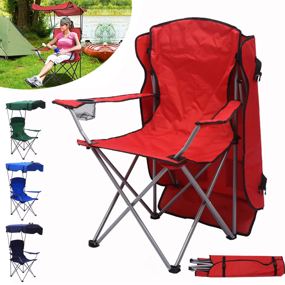 Sedia Portatile con Parasole™ | Ideale per Spiaggia, Giardino ed Escursioni