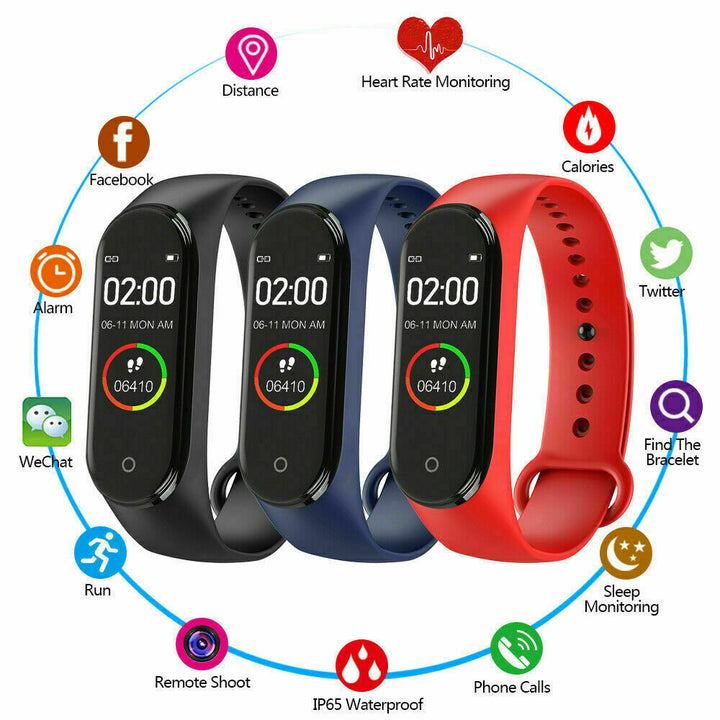 SmartWatch M4 Sport Pressione Sanguigna Cardio