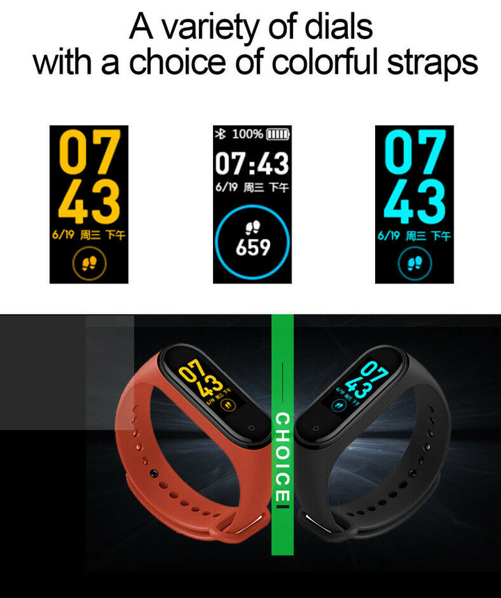 SmartWatch M4 Sport Pressione Sanguigna Cardio
