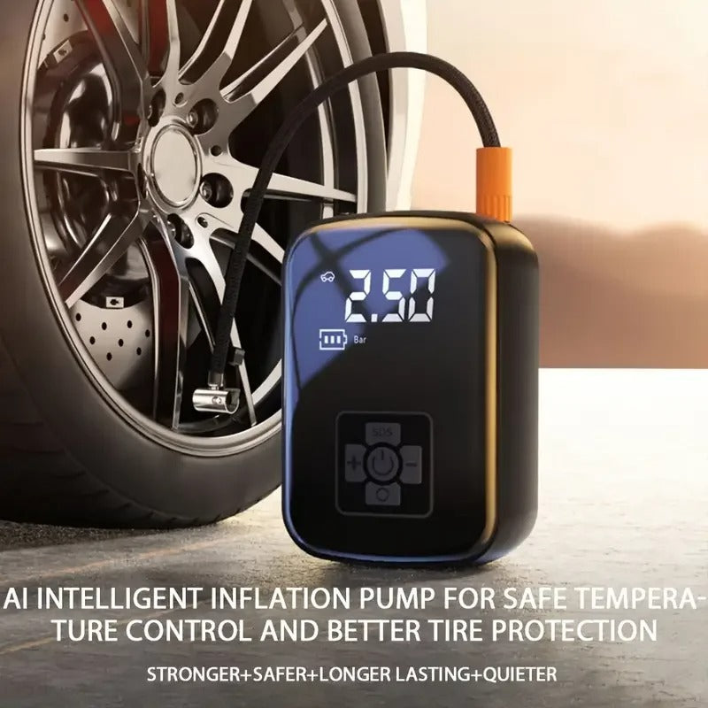 Air compressor for car, electric pumps for tires, motorcycles, bicycles and balls