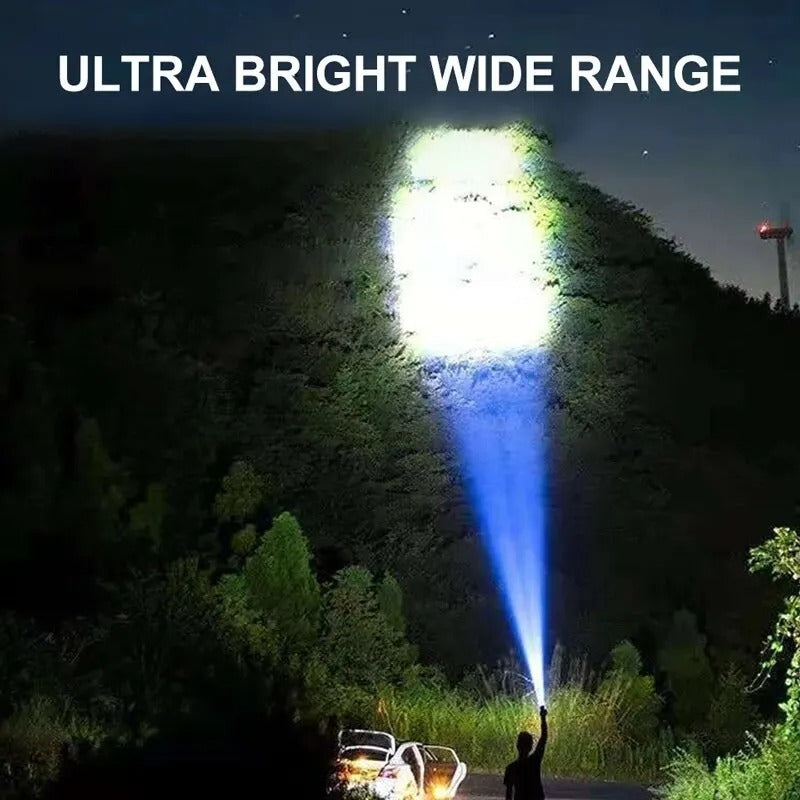 High power portable LED torch with 4 rechargeable mode