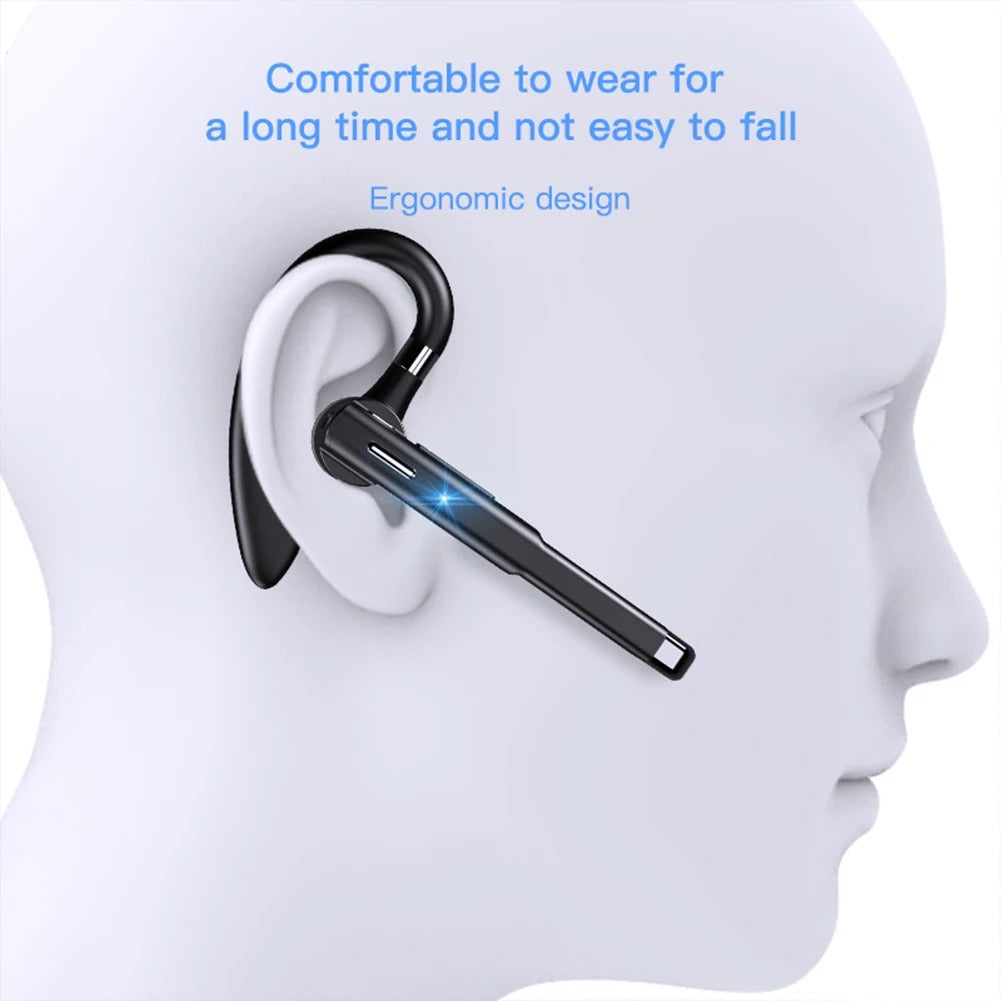 Bluetooth 5.1 wireless auricular with noise reduction and calls