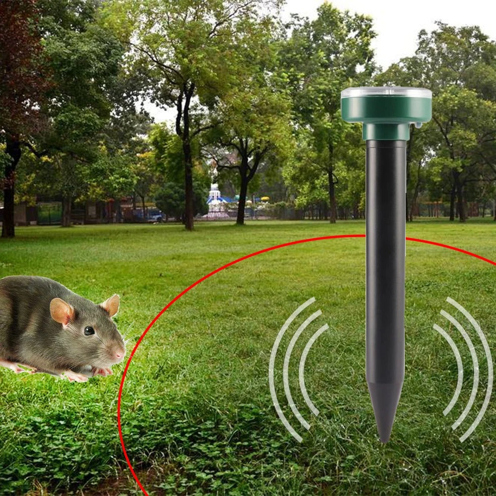 Repellente solare ultrasonico per topi, serpenti e insetti, ricarica solare
