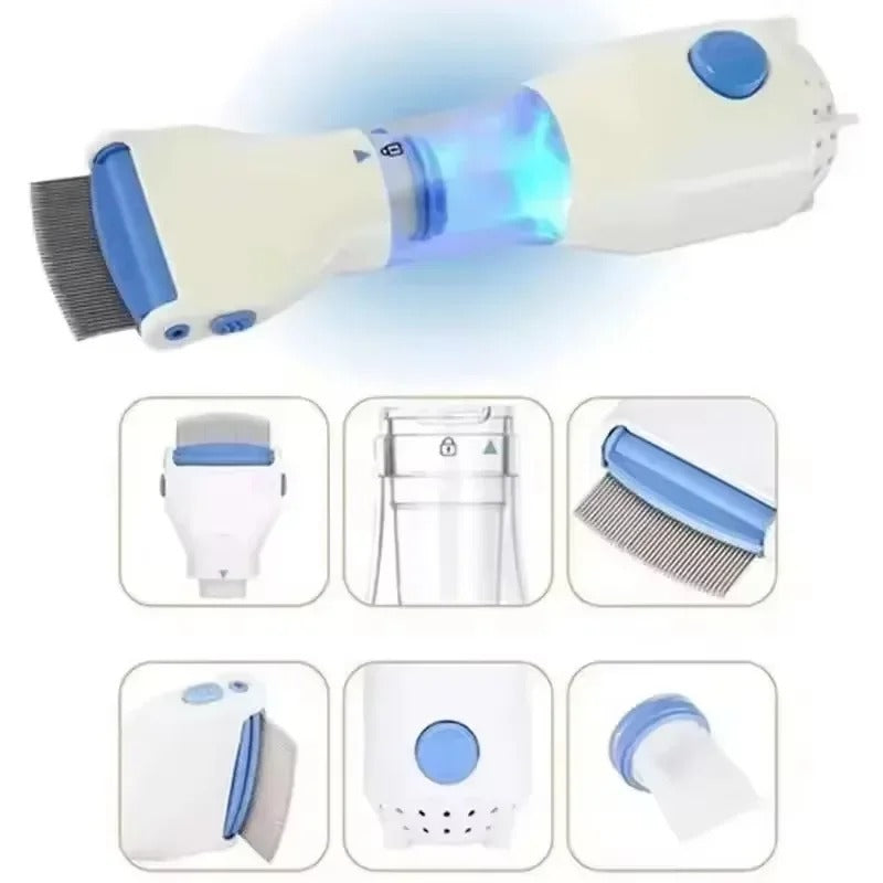 Electric brush for dog and cat 3 in 1 for removal flea and pesticide combs