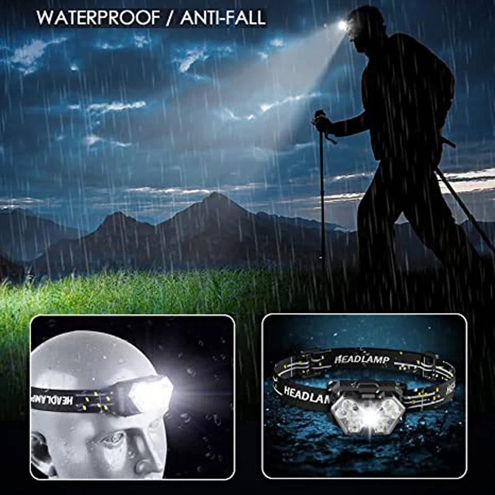 LED front lamp with movement sensor