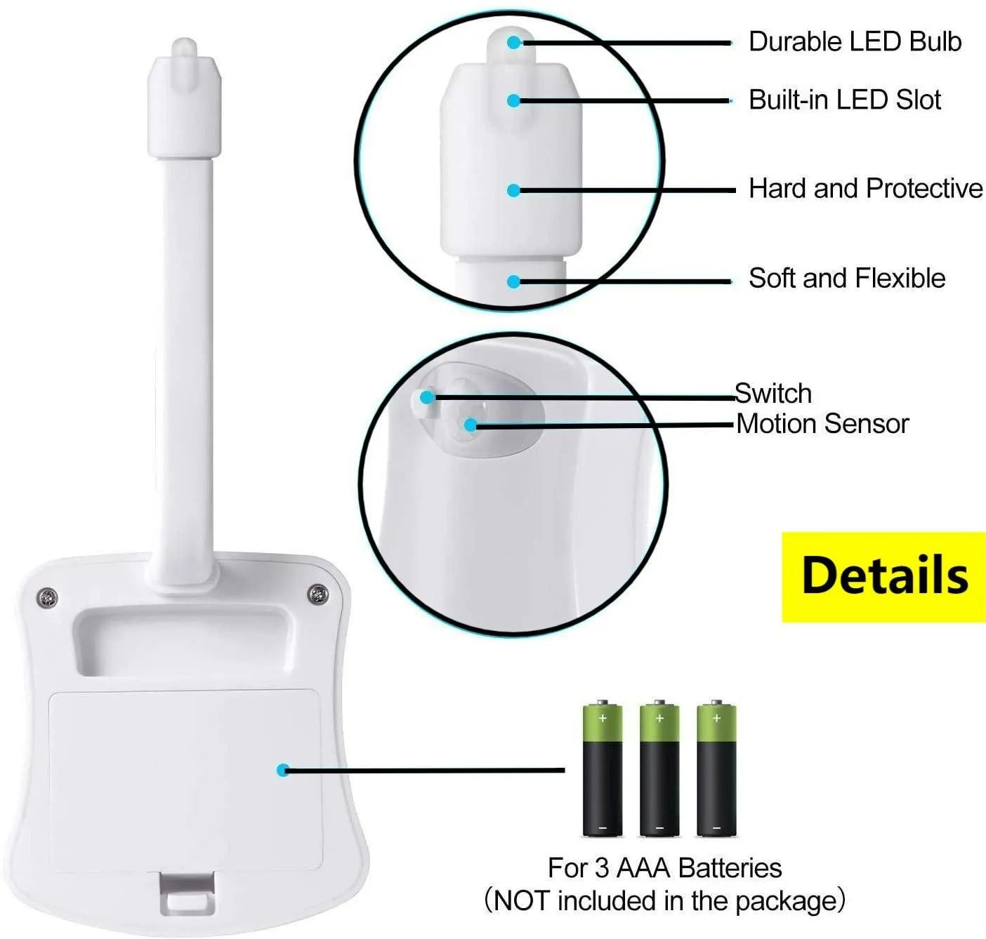 Mini light night light with infrared sensor for bathroom