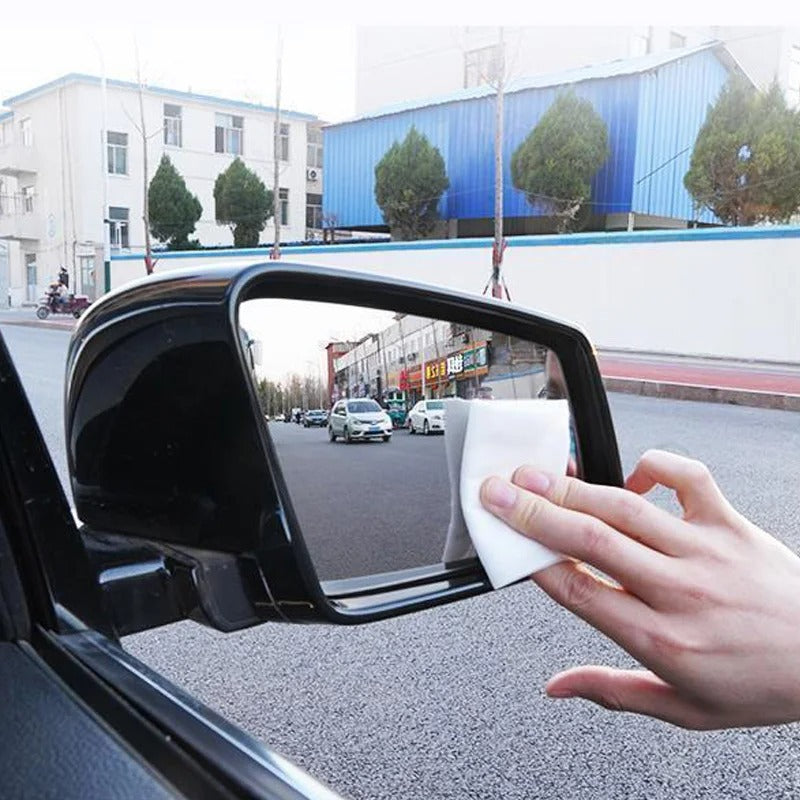 Re-entry spray, anti-poggia coating for windshield and car mirrors