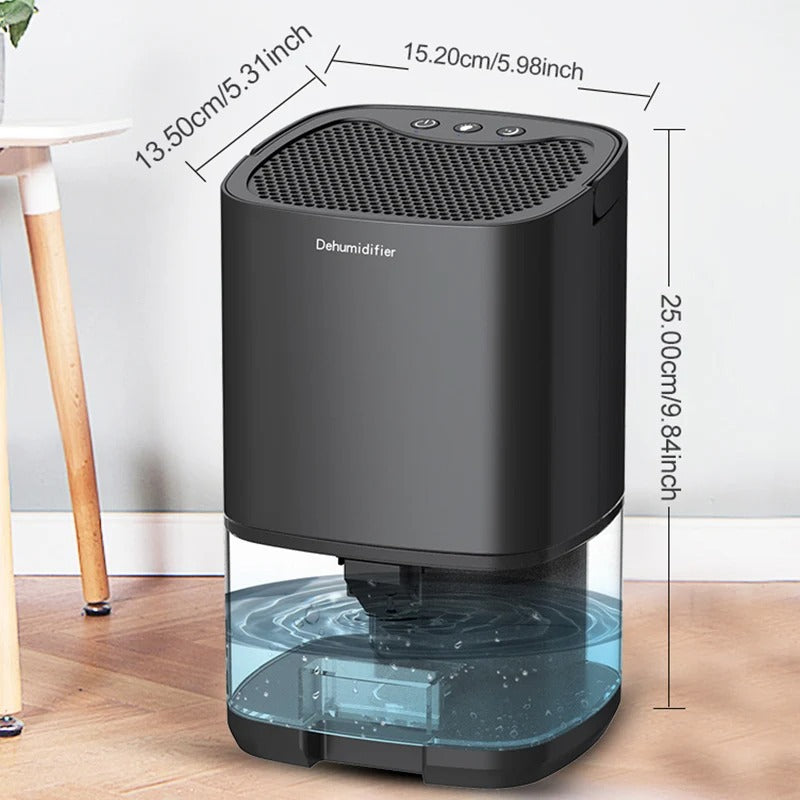 Portable dehumidifier against humidity for home, office and kitchen with spina EU