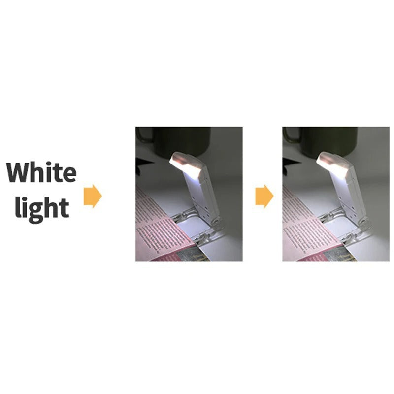 Mini light from reading LED clips with adjustable brightness
