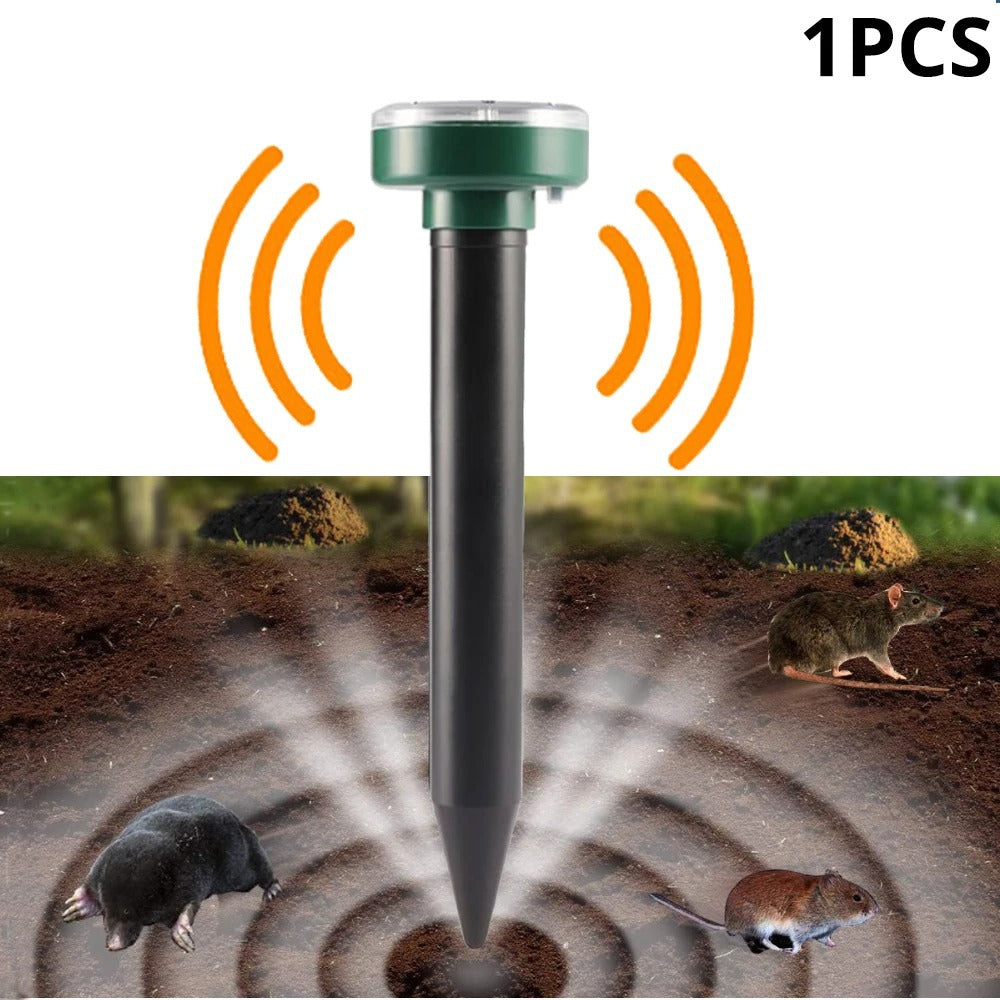 Repellente solare ultrasonico per topi, serpenti e insetti, ricarica solare