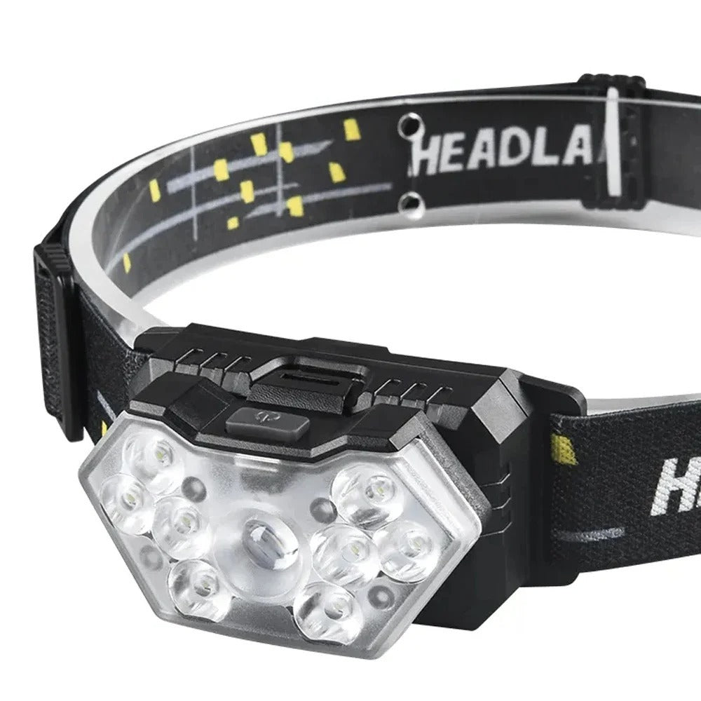 LED front lamp with movement sensor