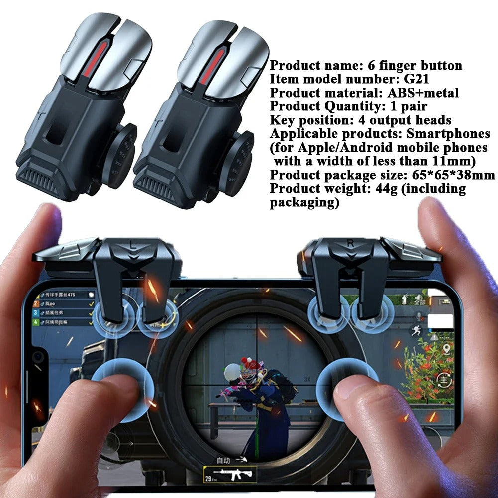 Joystick per Smartphone, 6 Tasti per PUBG e mira precisa
