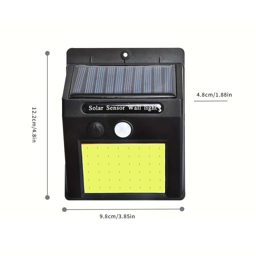 Solar wall lights with sensor -1/2/4/6 pieces, 1000 garden LEDs