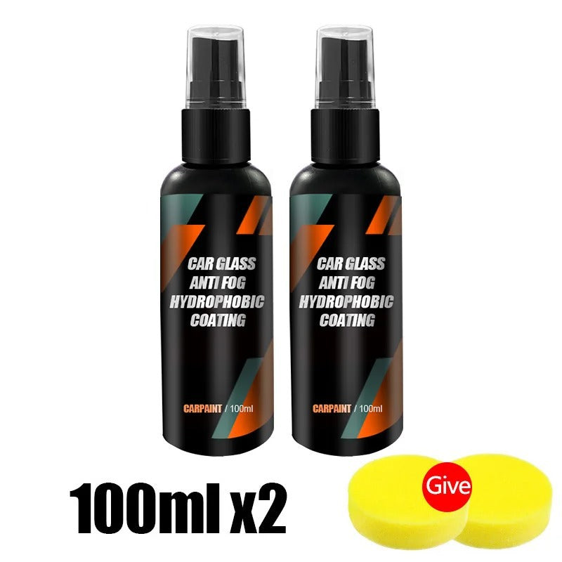 Re-entry spray, anti-poggia coating for windshield and car mirrors