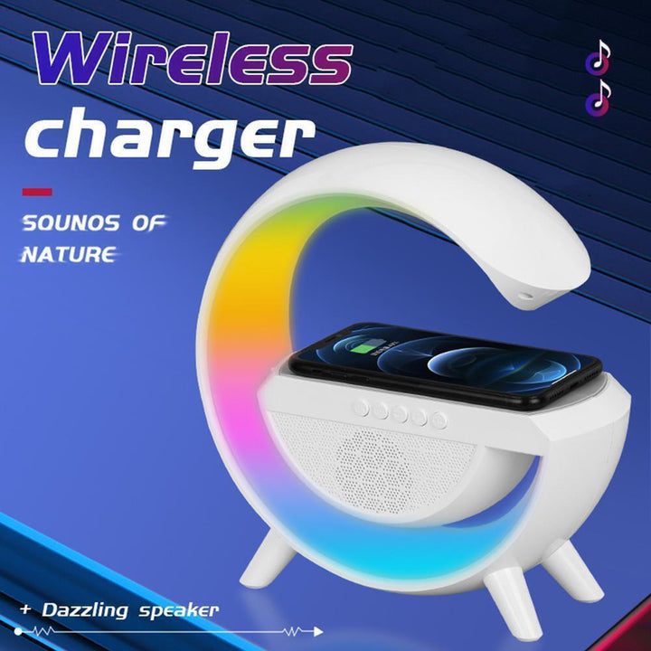 G -shaped lamp - Bluetooth speaker, LED and wireless charger