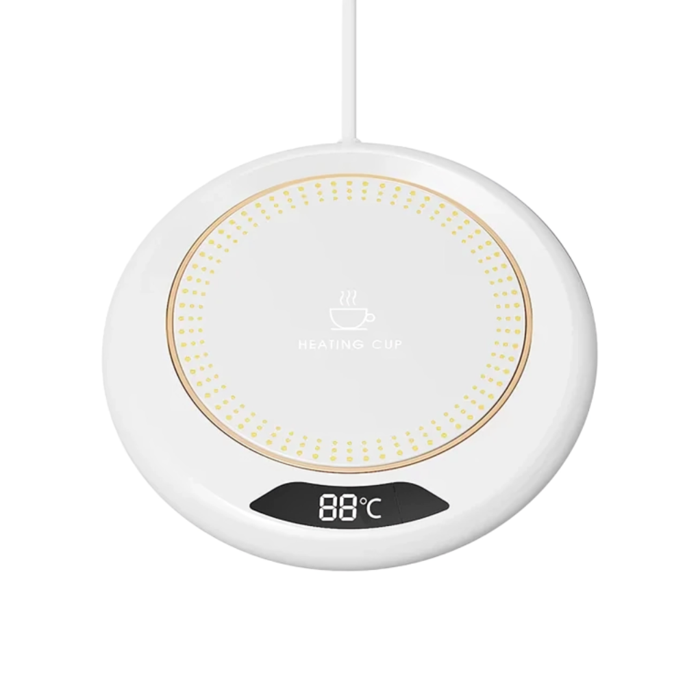 <tc>Electric mug warmer with digital display</tc>