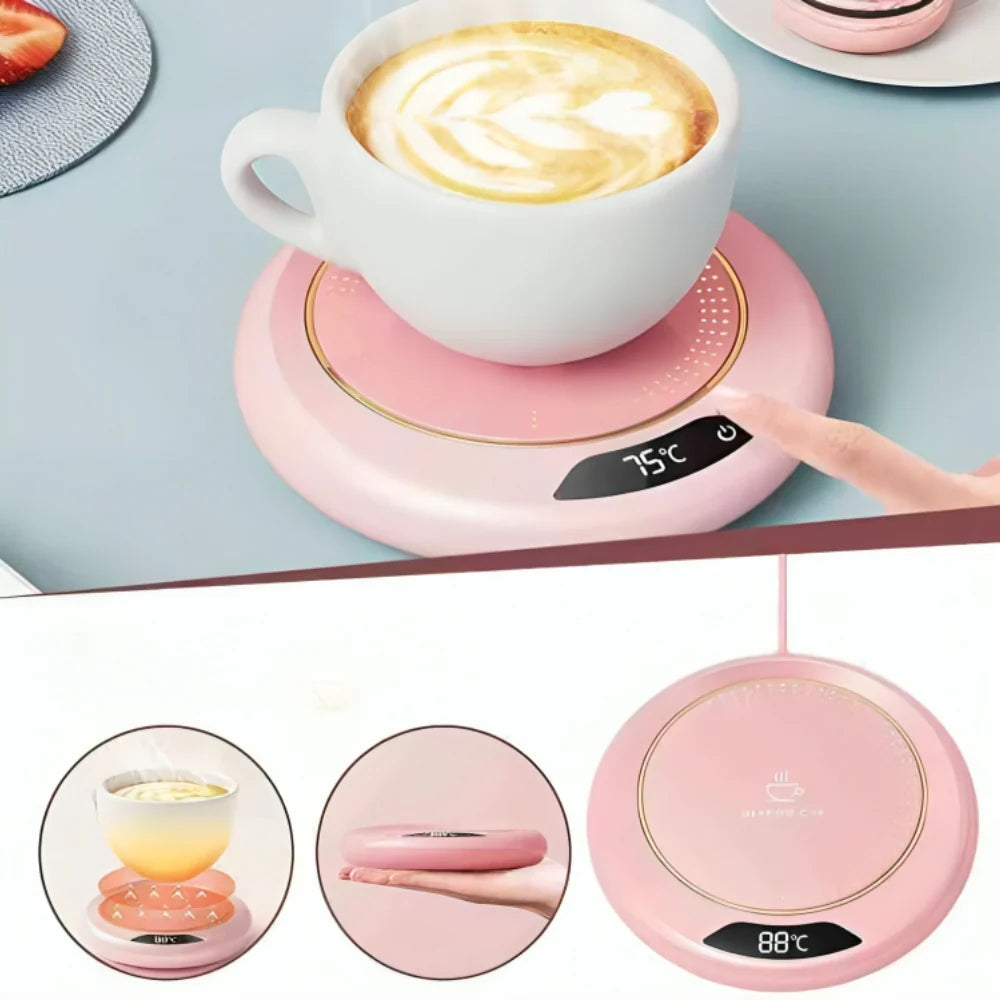 <tc>Electric mug warmer with digital display</tc>