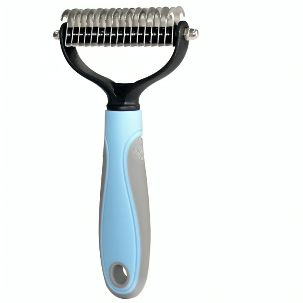 <tc>PetCare Brush™ | Double-Blade Stainless Comb for Shedding Fur</tc>