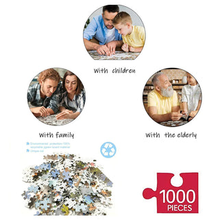 Puzzle da 1000 Pezzi Parigi  Gioco Educativo per Famiglie
