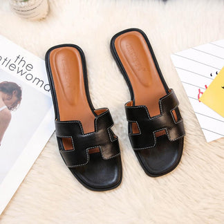 Sandali in Pelle con Design H™ | Eleganza Moderna e Comfort Estivo