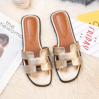 Sandali in Pelle con Design H™ | Eleganza Moderna e Comfort Estivo